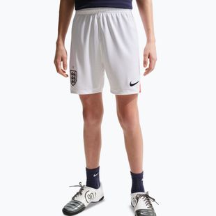 Children's football shorts Nike England 2026 Stadium Home white/speed red/obsidian/obsidian