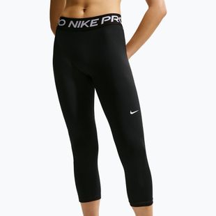Women's leggings Nike Pro Mid-Rise Crop black/white