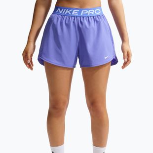 Women's training shorts Nike Pro Dri-Fit Mid-Rise Brief-Lined 3" sapphire/white
