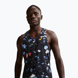 Men's running top Nike AeroSwift Dri-Fit ADV Singlet black/laser orange