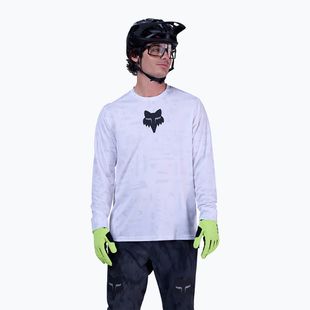 Men's cycling longsleeve Fox Racing Ranger Lunar SE white
