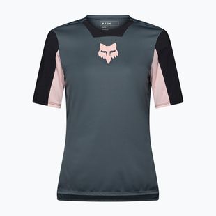 Women's cycling shirt Fox Racing Defend Jersey Creation SS deep cobalt