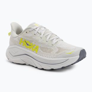 Women's running shoes HOKA Challenger 8 white/neon hoka citrus