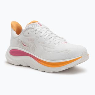 Women's running shoes HOKA Clifton 10 white/electric rose