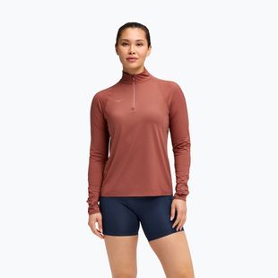Women's running sweatshirt HOKA GlideTech Quarter Zip rouge
