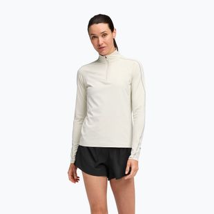 Women's running sweatshirt HOKA GlideTech Quarter Zip ruffle salt