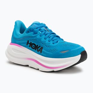 Women's running shoes HOKA Bondi 9 skyward blue/neon fuchsia
