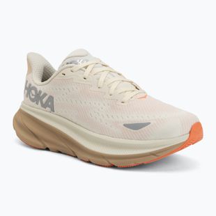 Women's running shoes HOKA Clifton 9 GTX eggshell/khaki