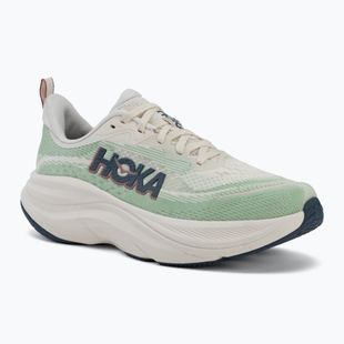 Women's running shoes HOKA Skyflow alabaster/vintage green