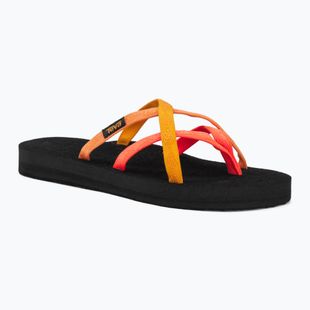 Women's flip-flops Teva Olowahu neon coral multi