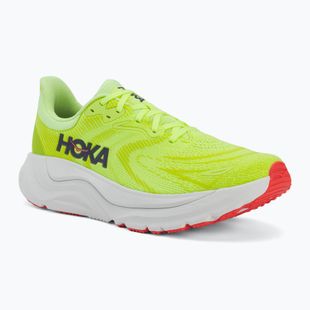 Men's running shoes HOKA Arahi 8 Wide neon yuzu/neon flame