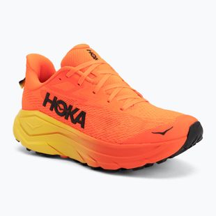 Men's running shoes HOKA Challenger 8 neon tangerine/hoka citrus