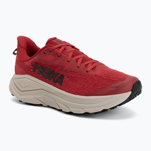 Men's running shoes HOKA Challenger 8 red agate/river rock grey