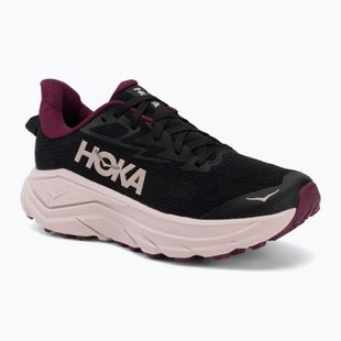 Women's running shoes HOKA Challenger 8 black/pink opal