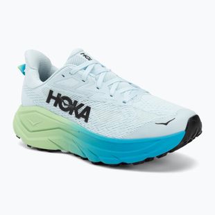 Women's running shoes HOKA Challenger 8 Wide glimmering blue/tart apple