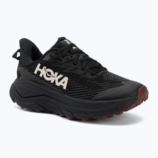 Women's running shoes HOKA Challenger 8 GTX black/varsity burgundy