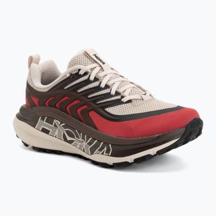 Men's running shoes HOKA Stinson 8 river rock grey/spiced chocolate