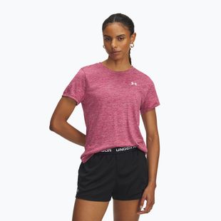 Women's training T-shirt Under Armour Tech Twist fuchsia dusk/white