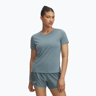 Women's running top Under Armour Launch jasper blue/reflective