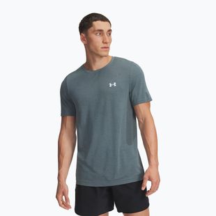 Men's training T-shirt Under Armour Vanish Seamless jasper blue/white