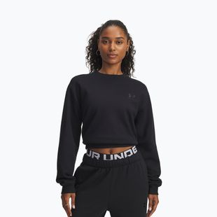 Women's training sweatshirt Under Armour Icon Vida Fleece Crew black/black