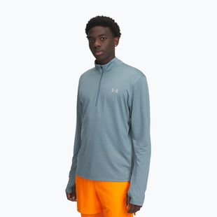 Men's running sweatshirt Under Armour Launch 1/4 Zip jasper blue/reflective