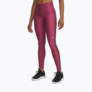 Women's leggings Under Armour Tech Wordmark Tape fuchsia dusk/black/white