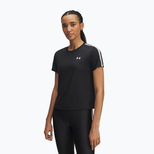 Women's training T-shirt Under Armour Tech Wordmark Tape black/white/white