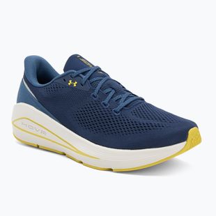 Men's running shoes Under Armour Sonic 7 washed navy/nu blue/yellow shade