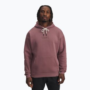 Men's sweatshirt Under Armour Project Rock Icon Hoody maroon mist/black