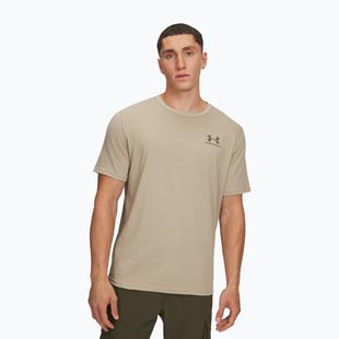 Men's T-shirt Under Armour Sportstyle Left Chest city khaki/taupe dusk