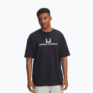 Men's T-shirt Under Armour Logo Heayweight black/white