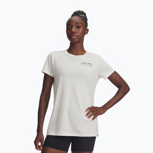 Women's training T-shirt Under Armour Project Rock Graphic 2 stone/black