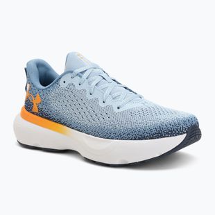 Men's running shoes Under Armour Infinite blue calm/blue smoke/squad orange