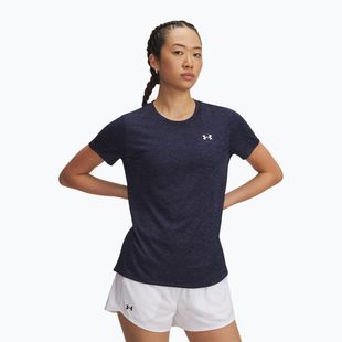 Women's training T-shirt Under Armour Tech Twist midnight navy/white