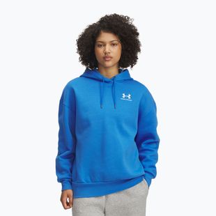 Women's sweatshirt Under Armour Icon Fleece Hoodie blue atlantis/white