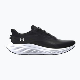 Women's running shoes Under Armour Ascend black/black/metallic silver