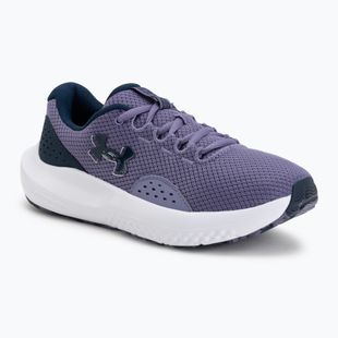 Women's running shoes Under Armour Charged Surge 4 purple luxe/refresh mint