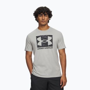 Men's training T-shirt Under Armour ABC Camo Boxed Logo titanium/black
