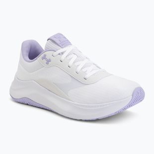 Women's training shoes Under Armour Aurora 3 white/white/purple crest