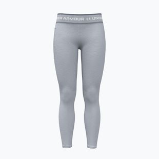 Women's leggings Under Armour Tech Branded halo gray/orange bloc/white