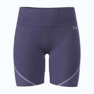 Women's training shorts Under Armour Vanish Seamless purple luxe/purple crest/purple crest