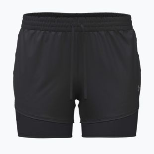 Women's running shorts Under Armour Velociti Pro 4" 2N1 ultimate black/ultimate black/ultimate black