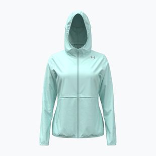Women's running jacket Under Armour Velociti Pro Storm refresh mint/castlerock