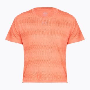 Women's running top Under Armour Velociti electric tangerine/black/green mode