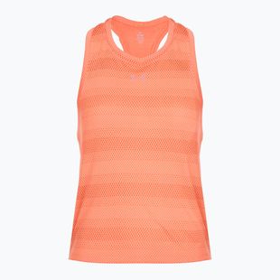 Women's running top Under Armour Velociti Singlet electric tangerine/black/green mode
