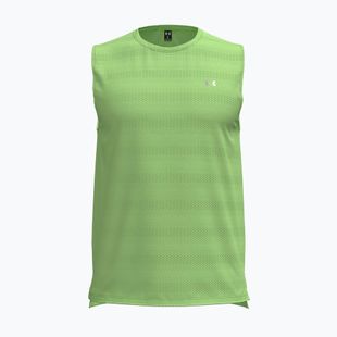 Men's running top Under Armour Velociti Tank lumos lime/white