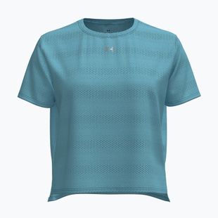 Women's running top Under Armour Velociti blue haze/black/metallic silver