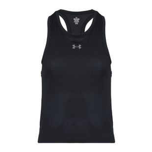 Women's running top Under Armour Velociti Singlet black/black/metallic silver