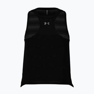 Women's running top Under Armour Velociti Singlet black/black/metallic silver